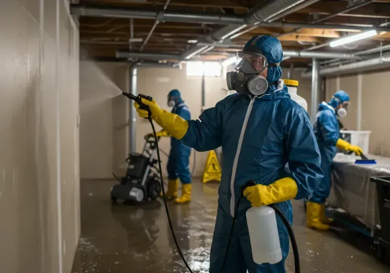 Basement Sanitization and Antimicrobial Treatment process in Oklahoma County, OK